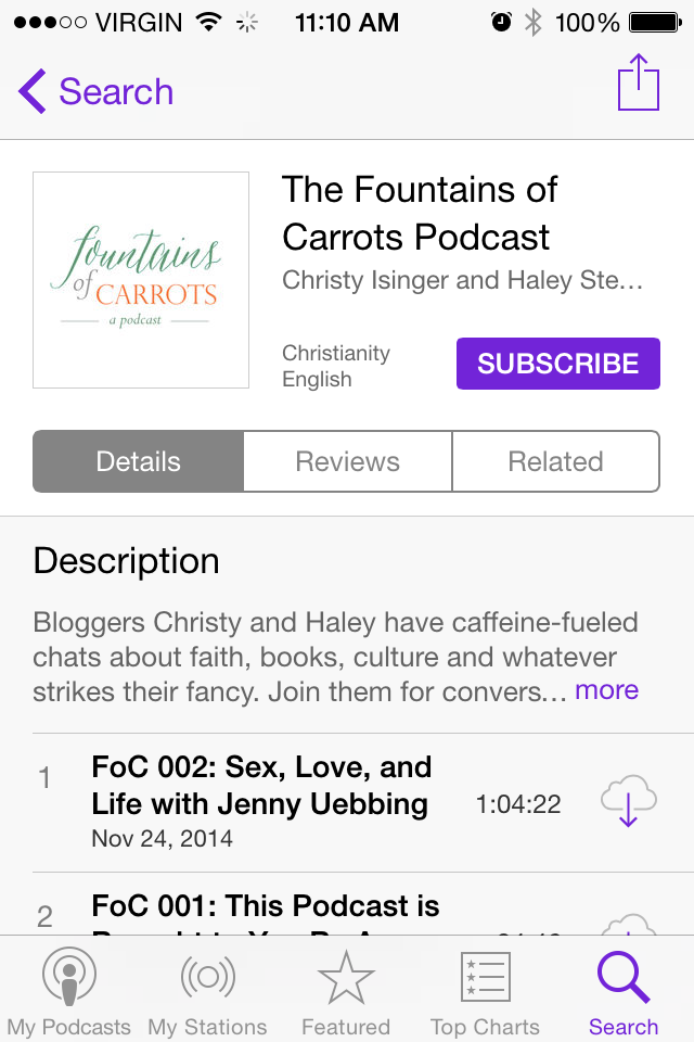How To Subscribe to Podcasts Fountains of Carrots
